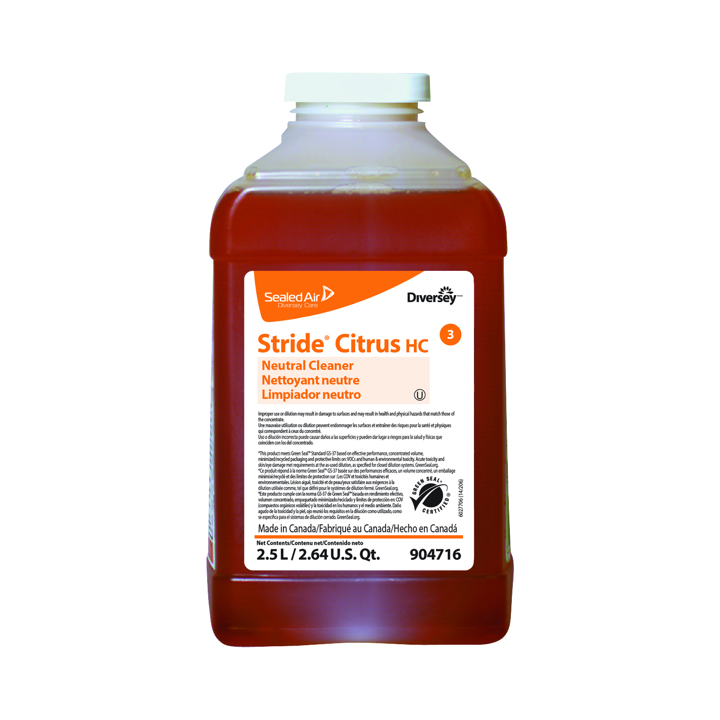 Stride® Citrus Neutral Cleaner Diversey